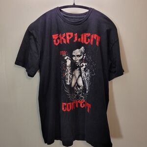 Champagne Room E*plicit Content Black Tshirt - Size XL